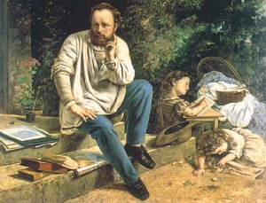 Courbet_Portrait_of_Proudhon_1853